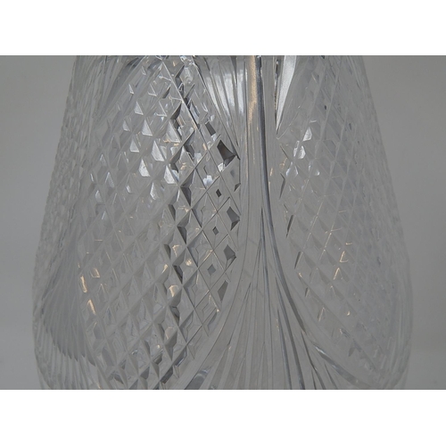 153 - Irish Cut Glass Table Lamp: Tipperary, Height 38cm.