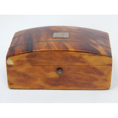 158 - 19th Century Tortoiseshell Snuff Box