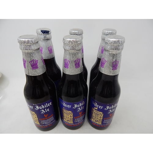 161 - 6 Bottles of Unopened 1977 Queen Elizabeth II Silver Jubilee Ale by Courage.