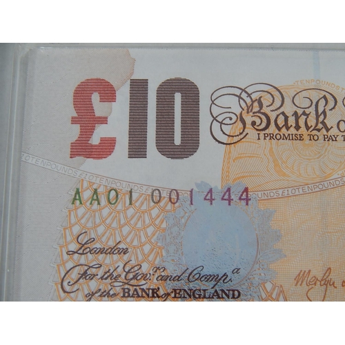 167 - 2003 £20/£10/£5 Cypher early serial number banknotes practically Uncirculated