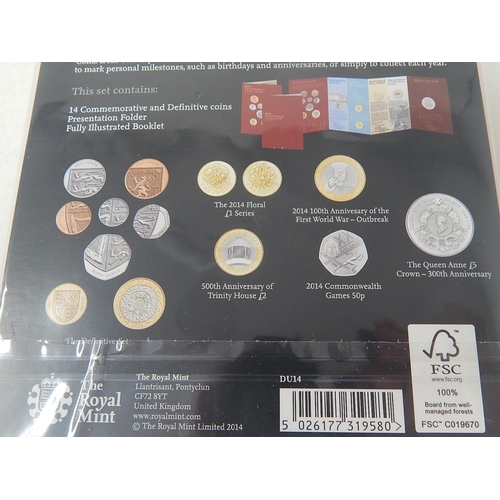 176 - 2014 Annual Coin Set practically as struck in original box with COA