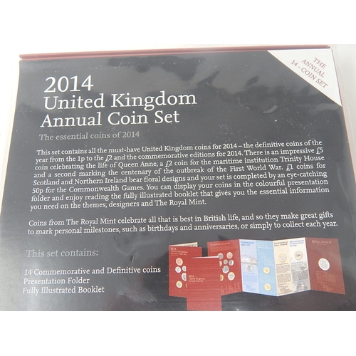 176 - 2014 Annual Coin Set practically as struck in original box with COA