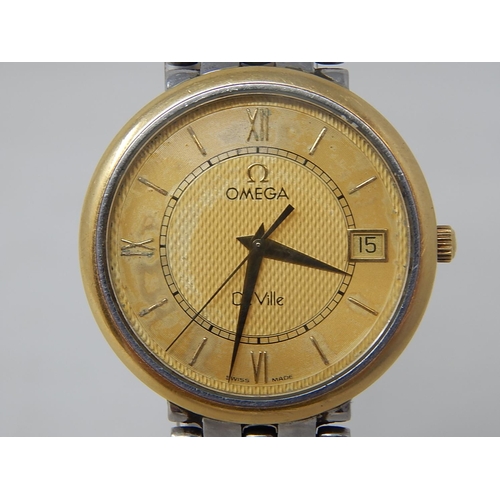 8A - OMEGA Deville Date Bi-Metal Wristwatch in Good Working Order.