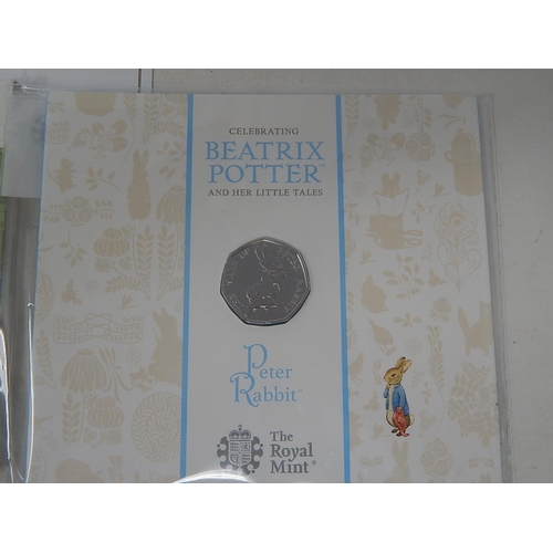 241 - Cook Islands 2013 large plated coin; 2013 2 x £1 Floral; 2014 1/4oz Silver Britannia; Beatrix Potter... 