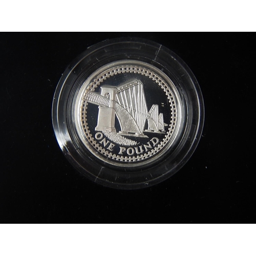 247 - 2007 Silver Proof Pound collection practically as struck in original cases of issue with COA