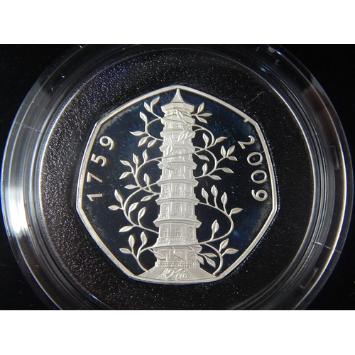 257 - 2009 Silver Proof 50p Kew Gardens