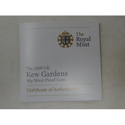 257 - 2009 Silver Proof 50p Kew Gardens