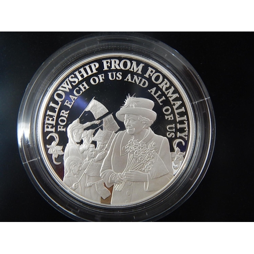 261 - 90th Birthday 4 coin Silver Proof Set and £20 coin practically as struck in original cases of issue ... 