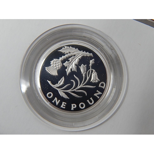 278 - 2013 £1 Silver Proof; 2014 £1 Piedfort practically as struck in original cases of issue with COA