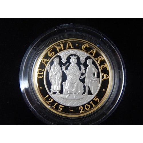 279 - 2013 Silver £1 Royal Birth; Magna Carta 2015 Silver £2 coin; Magna Carta £2 coin Piedfort practicall... 