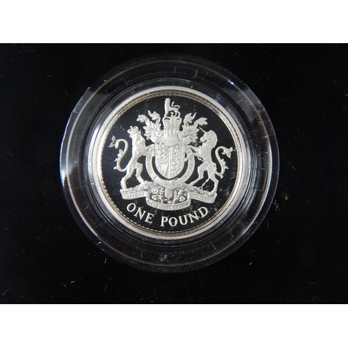 281 - Diana 1997 Silver Proof Crown; 1993 Silver Proof £1 and a 1998 Proof £1