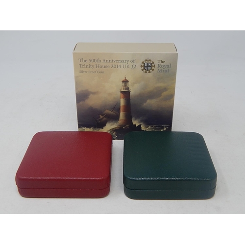 284 - 1994 Silver £2 Proof; 1996 £2 Proof; 2014 Trinity House £2 Proof