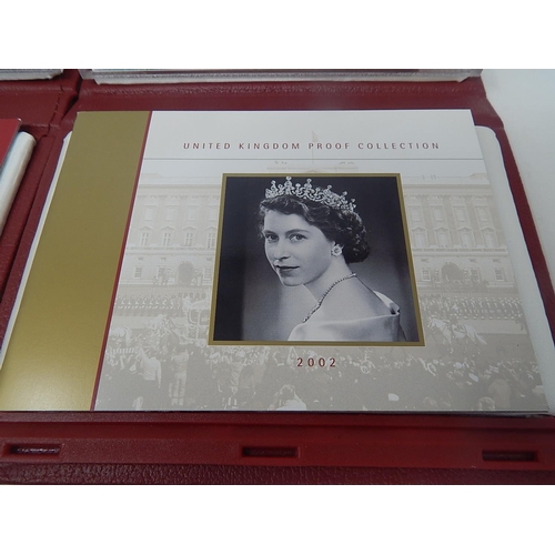 294 - 2002, 2003 De-luxe Proof Sets practically as struck in original cases of issue with COA