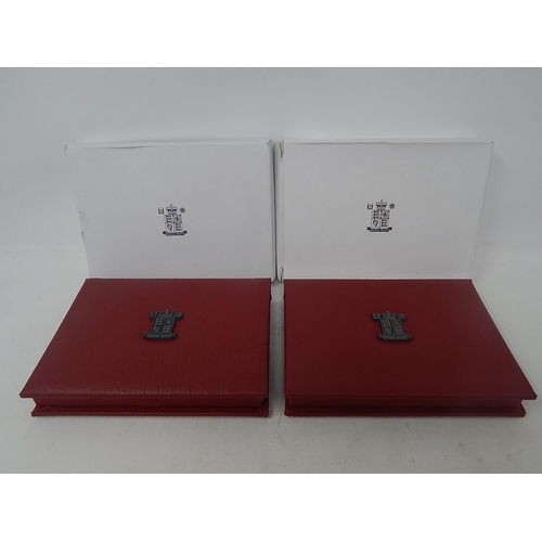 294 - 2002, 2003 De-luxe Proof Sets practically as struck in original cases of issue with COA