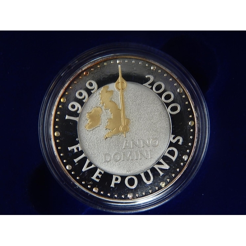 298 - 2000 Silver Proof Crown; 1997, 2002 Silver Crowns; 2000 Silver Five Pounds