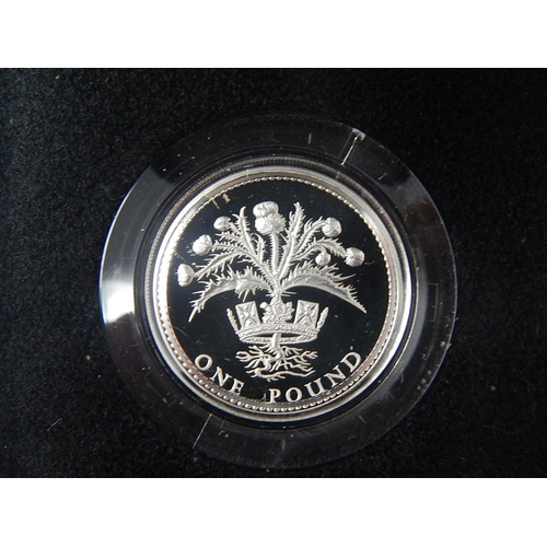 302 - Silver Proof Pounds 1984; 1990; 1997; 2000 and 2003