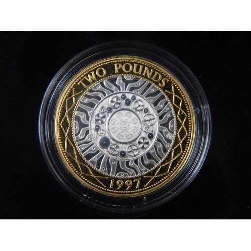 307 - £2 1997, 1998; Libraries Piedfort; Social & Political 50p; Queen's Jubilee Silver medallion