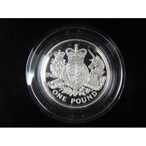 318 - £1 Silver Proof 2015; another Piedfort