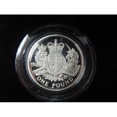 318 - £1 Silver Proof 2015; another Piedfort