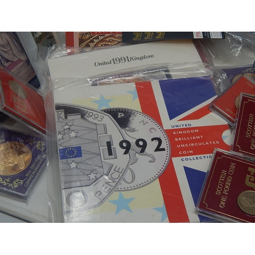 325 - Large box of Cupro-Nickel Crowns; BU Packs, medallions etc