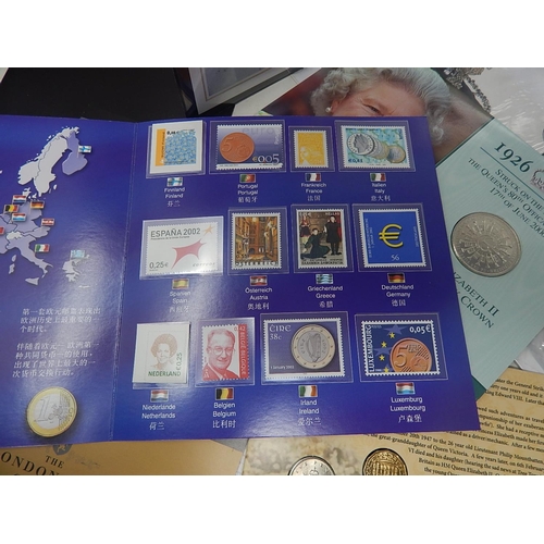 326 - A collection of Royal Mint Numismatic books, coin covers, low value sets etc