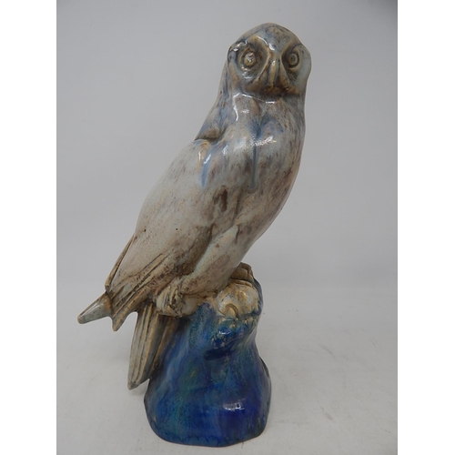 541 - Ceramic Figure of an Owl. Incised to Base WW: Height 22cm