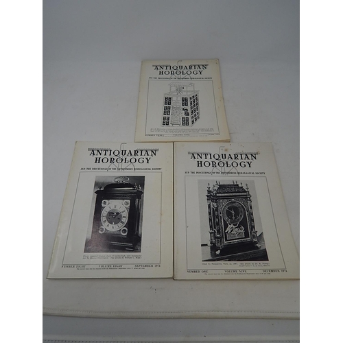 542 - 3 x Editions of Antiquarian Horology 1974/5