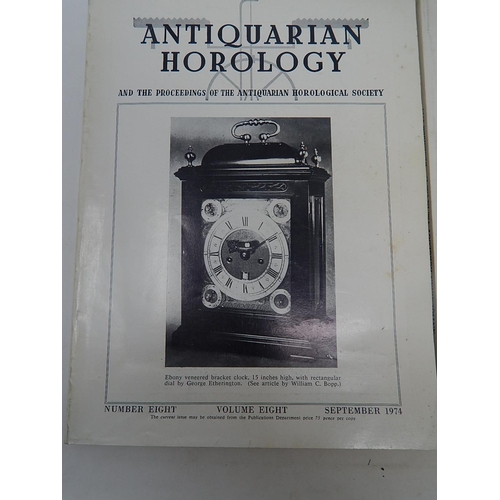 542 - 3 x Editions of Antiquarian Horology 1974/5