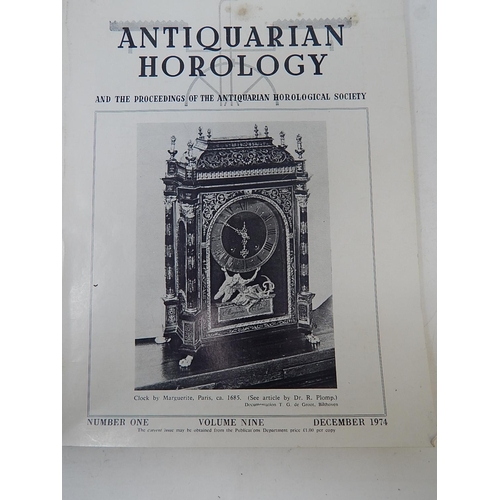 542 - 3 x Editions of Antiquarian Horology 1974/5