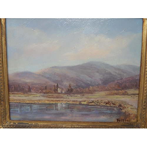 547 - JALFREE: Oil on Board within Gilt Moulded Frame: Measures 33cm x 28cm