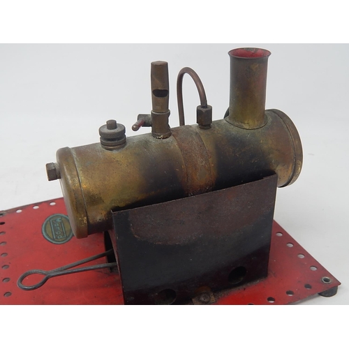 555 - Hobbies MAMOD Steam Engine with Burner: 19cm x 16.5cm