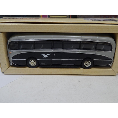 556 - Collection of 9 Cast Metal Buses & Coaches