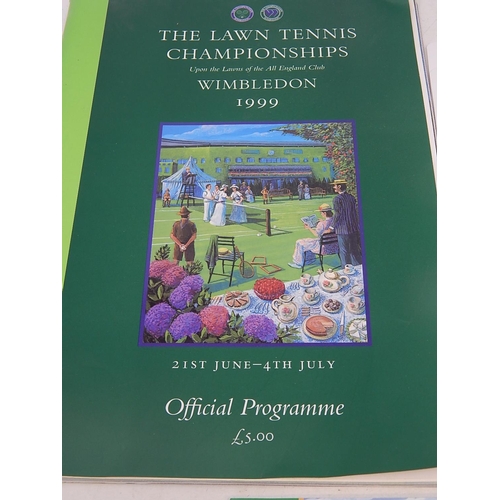 566 - Wimbledon 1999 Official Programme together with 2 Centre Court Tickets For the Final.