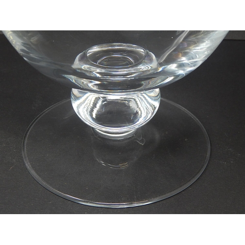 588 - BODA: Large Clear Glass Table Centre Piece: 28cm Diameter: 22cm High.