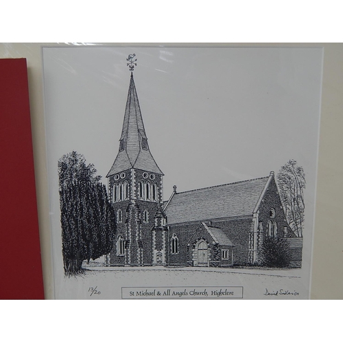 597 - Highclere Castle (Downton Abbey) & St Michael & All Angels Church, Highclere by John Sadler & David ... 