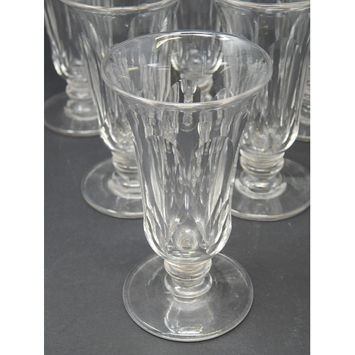 592A - Victorian Set of 6 Jelly Glasses: Height 12cm