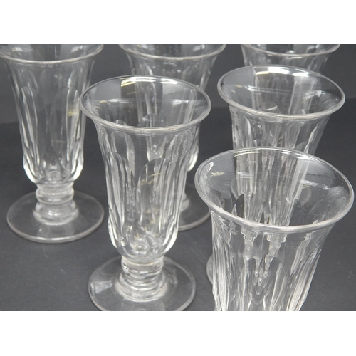 592A - Victorian Set of 6 Jelly Glasses: Height 12cm