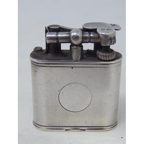 DUNHILL Hallmarked Silver Parker Beacon Lighter: Pat No 143752