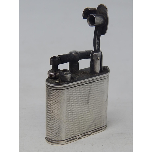 34 - DUNHILL Hallmarked Silver Parker Beacon Lighter: Pat No 143752: Hallmarked London 1934 with addition... 