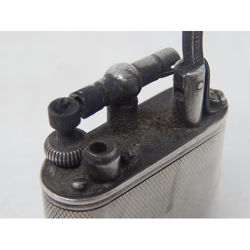34 - DUNHILL Hallmarked Silver Parker Beacon Lighter: Pat No 143752: Hallmarked London 1934 with addition... 
