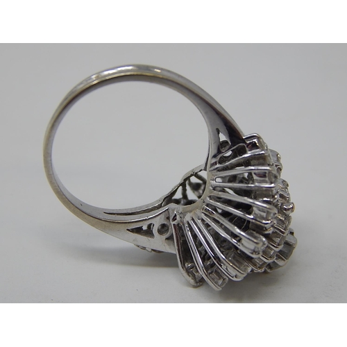 35 - 18ct White Gold Diamond Ring Inset with 2.5ct of Diamonds. The Diamonds of Excellent Colour & Clarit... 