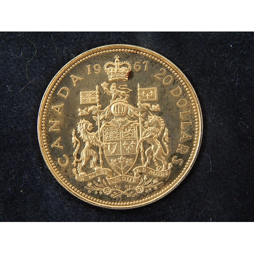 1A - Canada 1967 Set including Gold $20 coin 