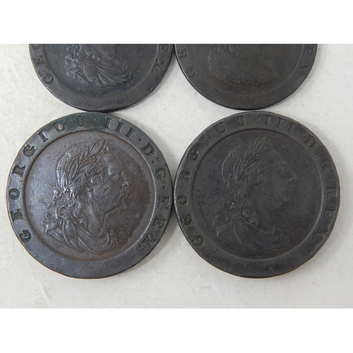 11 - William III Copper Halfpennies (2); George III Copper Halfpennies 1799 (2); Cartwheel Copper Pennies... 