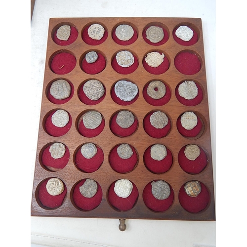 13 - A wooden collector's cabinet containing a fabulous collection of 530 Ancient and Medieval coins