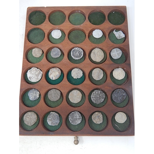 13 - A wooden collector's cabinet containing a fabulous collection of 530 Ancient and Medieval coins