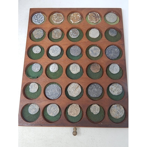 13 - A wooden collector's cabinet containing a fabulous collection of 530 Ancient and Medieval coins