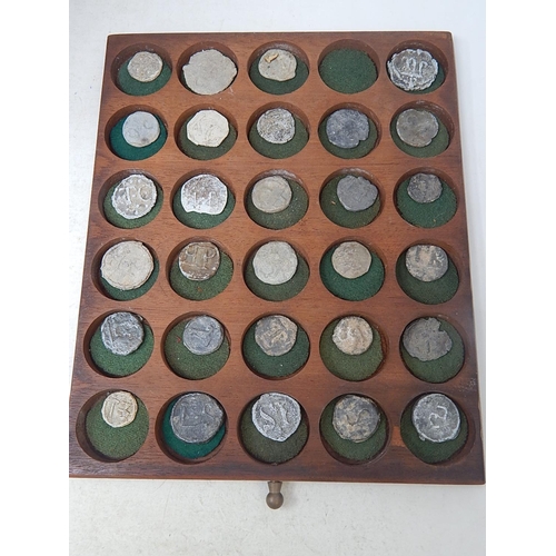 13 - A wooden collector's cabinet containing a fabulous collection of 530 Ancient and Medieval coins