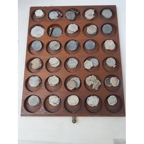 13 - A wooden collector's cabinet containing a fabulous collection of 530 Ancient and Medieval coins