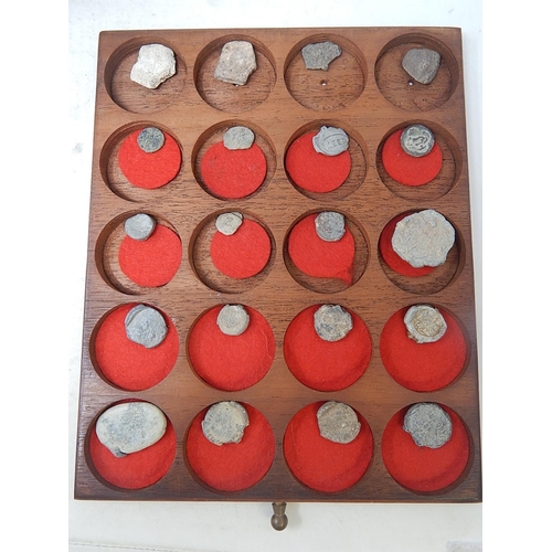 13 - A wooden collector's cabinet containing a fabulous collection of 530 Ancient and Medieval coins