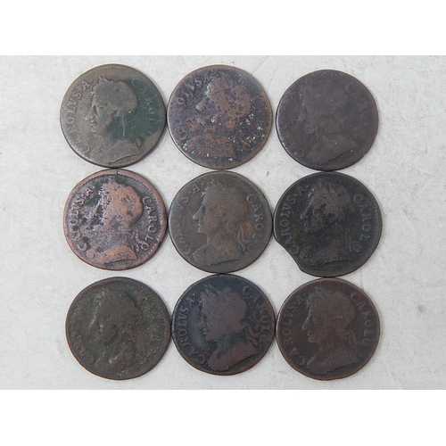 16 - Charles II Farthings various dates (9)